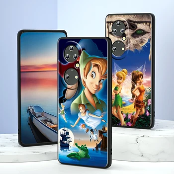 Disney Tinkerbell princess За Huawei P50 P40 P30 P20 P10 Pro Lite P Smart Z 2021 2019 4G 5G Мек Силиконов Черен Калъф За вашия Телефон
