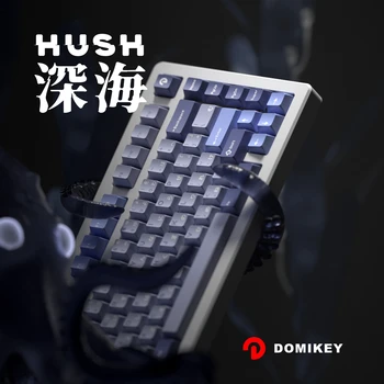 Domikey Замълчи Дълбоководно Череша Профил abs doubleshot keycap за клавиатура mx poker 87 104 xd64 xd68 xd84 BM60 BM65 BM68 BM80