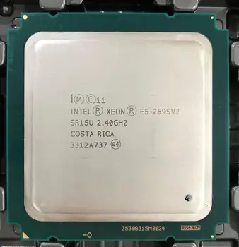 E5-2695V2 Оригинален Intel Xeon официален E5-2695 V2 2.40 Ghz и 12-ядрен 30 MB LGA2011 E5 2695V2 Процесор Безплатна доставка e5 2695 v2