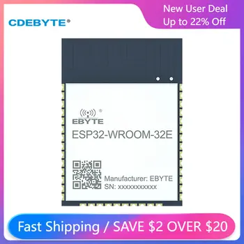 ESP32 20dBm 2,4 Ghz WiFi Безжичен Модул CDEBYTE ESP32-WROOM-32E UART I/O IEEE802.11b/g/n Протокол ПХБ Антена Модул, с малки размери