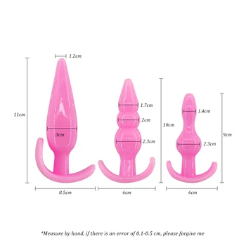 EXVOID Анални Тапи G-spot Масажор на Простатата Анални Топчета Желе Гладка Стоки За Възрастни Секс Играчки за Двойки Жени, Мъже Гей Секс-Магазин