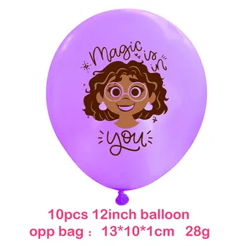 Encanto Mirabel Принцеса Балон, Рожден Ден Украси Латексови Балони за Деца Момичета Детски Душ Вечерни Аксесоари Подаръци