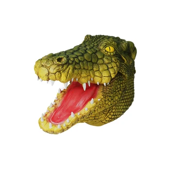 Eraspooky Реалистичен Крокодил Cosplay Латексова Маска Костюм За Хелоуин, Реквизит За Възрастни Фестивал Вечерни Животни Прическа