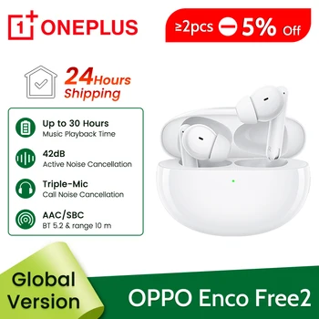 Global OPPO ENCO Безплатно 2 TWS Слушалки Безжични Bluetooth 5,2 Слушалки С Активно Шумопотискане 3 Микрофонные Слушалки За Find Pro X5
