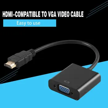 HDMI-съвместим адаптер за VGA за да се свържете с Famale Кабел Конвертор за 1080P HDMI-VGA Адаптер, Аудио Видео Кабел VGA За ТВ-конзоли и PC