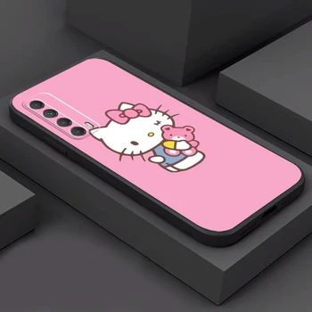 Hello Kitty Kuromi Калъфи За Телефони Huawei Honor P30 P40 Pro P30 Pro Honor 8X V9 10i 10X Lite 9A Седалка От Мек TPU Рамка Коренно