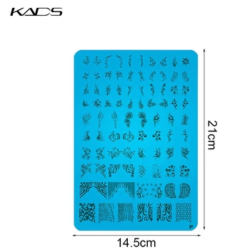 KADS 1бр XL Голям е Размерът на Печат За Нокти P Модели Samper маникюр Konad за Подпечатване на Нокти с Гел лак Щанцоване Шаблон За Изготвяне на
