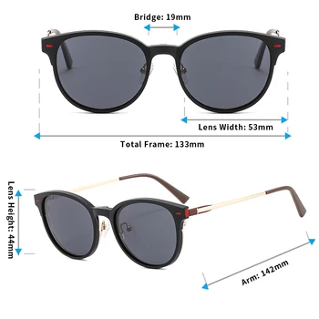 KANSEPT Женски Метални 2 В 1-Магнитна Рамки за Очила с Клипсой за Жени, Оптични Очила за Късогледство, Кръгли Поляризирани Слънчеви Очила T3520