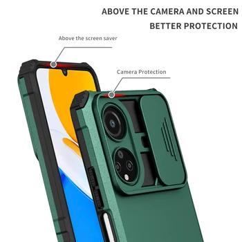 KEYSION устойчив на удари Калъф за Честта X7 X8 X9 5G Двухтактная Защита Камера Калъф за Телефон с Поставка за Huawei Honor Magic 4 Lite