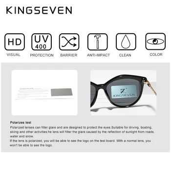 KINGSEVEN 2022 Поляризирани Дамски очила с Градиентными Лещи Луксозни Слънчеви очила на Марката Lentes Mujer de sol