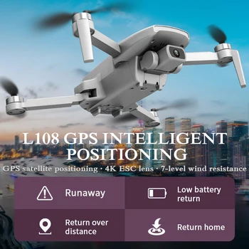 L108 Gps безпилотен самолет С Камера HD, 4K Професионална Прехвърляне на Изображения 1000 м Бесщеточный Мотор RC Сгъваем Квадрокоптер Детски Подарък