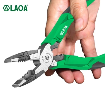 LAOA Мултифункционален Електрически Нож За Източване на Тел Клещи С Дълги Носове 8 Цолови Клещи Кабелен Терминал Маша