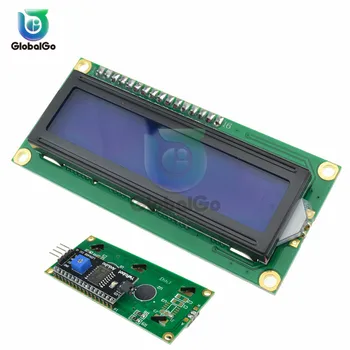 LCD1602 1602 LCD Модул Син Жълт Зелен Подсветка LCD Дисплей С Адаптер IIC I2C Интерфейс 5 за arduino