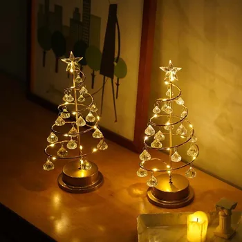 Led Лампа За Коледната Елха, лека нощ, Диамантени Звездни Светлини, ABS, Настолни Нощни и Настолни Лампи, Подарък За Рожден Ден Спални, Декорация на Дома