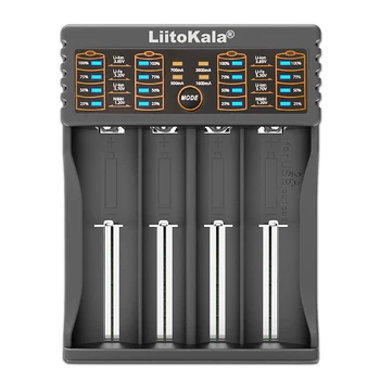 Liitokala Li-402 Зарядно устройство 18650 Акумулаторна 1.2 B 3.7 В 3.2 3.85 В AA 26650 Нимх Литиева батерия + 5v 2A