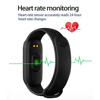 M6 Смарт Гривна За Мъже И Жени Наблюдение На Сърдечната Честота Следи Кръвното Налягане Спортен Гривна Фитнес Тракер Часовници Bluetooth Стъпка Пробег Бягане