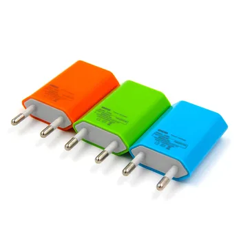 Micro USB Plug EU AC 5V 1A Стенно Зарядно Устройство Универсален Преносим Пътен Адаптер За Samsung, Huawei iPhone Xiaomi HTC 10 Цвята