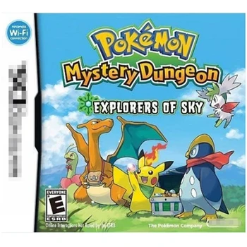 NDSL NDSI 3DSLL 2DS 3DS Карти Pokemon Мистерия Dungeon Изследователи на Небето Версия На Английски Език Игри Карти Детски Играчки, Подаръци