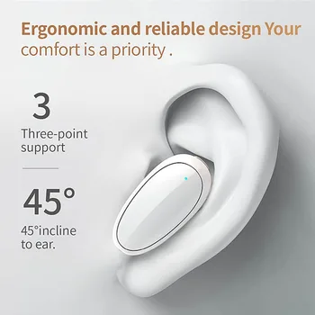 NS1 Мини Одноухие Безжични Слушалки ENC с Шумопотискане Bluetooth Слушалки, HD Стерео 5 Часа Възпроизвеждане на Музика на Слушалки с Микрофон