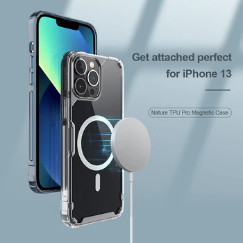 Nillkin за Apple iPhone 14 13 Pro Max Plus Калъф TPU Магнитна Адаптация Magsafe Делото Телефон калъф за iPhone 13 14 Pro 5G 2022