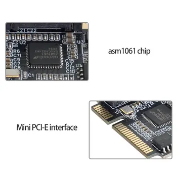 PCI-E PCI Express Mini SATA 3.0 Двоен Адаптер Конвертор Карта за Разширяване на твърдия диск CY