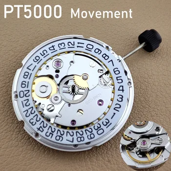 PT5000 Истински точност ръководят 25 Скъпоценни Камъни Механичен Механизъм Datewheel 28800/Часова Честота ETA2824-2 Смяна на Детайли за Часовници