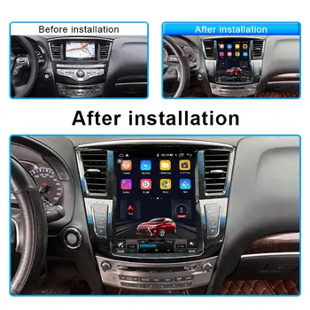 Pxton Android Авто Радио Стерео Екран Tesla Мултимедиен Плеър За Infiniti QX60 JX35-2019 Carplay Auto 8G + 128G 4G WIFI