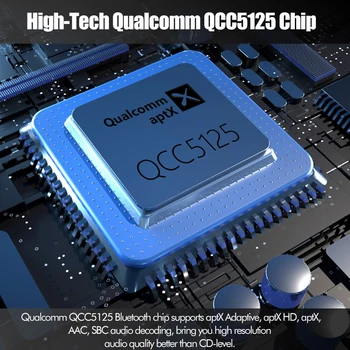 QCC5125 MMCX Bluetooth кабел 2Pin IE80 QDC Замяна на кабелна линия модул за слушалки Настройка на качество на звука USB Type C APTX HD AAC