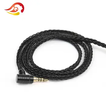QYFANG 3.5 мм Позлатен Медни Съединители За слушалки, аудио жак 2/3/4 Щифта Стерео Метален Адаптер За слушалки L-Образен Конектор За Огъване на Тел