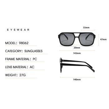 RBROVO 2023 Квадратни Слънчеви Очила Дамски Висококачествени Очила за Мъже Жълти Нюанси Дамски Реколта Градиентные Лещи Gafas De Sol ал Hombre