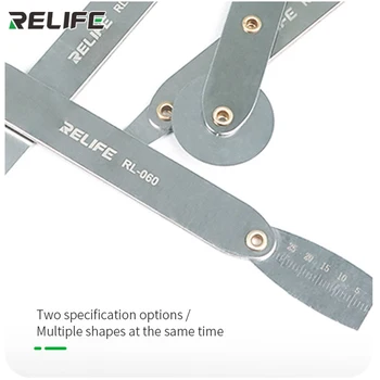 RELIFE RL-060 Комплект за Демонтаж на Ултра-1,0 мм Дебелина Метричен Тест-Далекомер за Смартфони Инструменти за Изтриване на Ръбове