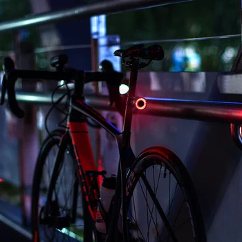 ROCKBROS Умен Велосипеден Задна Светлина за Автоматично Старт/Стоп, Сензор Спирачки IPX5 Водоустойчив Type-C кабел за зареждане на Велосипеди Задна Светлина Велосипеден led Лампа