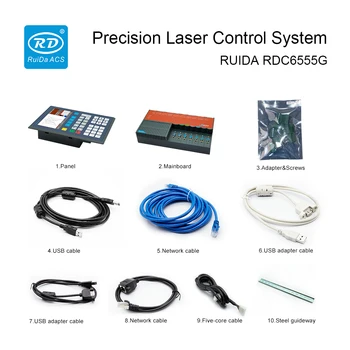 Ruida RDC6555G Прецизна Лазерна Система за Управление на DSP Контролер на Система за Лазерно Рязане и Гравиране на CO2 RDC6555G