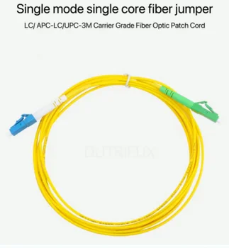 SC/UPC Однорежимный оптичен Пач кабел SC APC-UPC SM 2.0 мм 9/125um FTTH Fiber Patch-кабели Скок от Оптични Влакна от 3 м до 10 м и 30 м