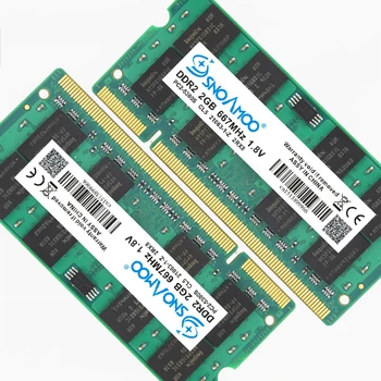 SNOAMOO Лаптоп Оперативна памет DDR2 2 GB 667mhz PC2-5300S 800mhz PC2-6400S 200Pin CL5 CL6 1,8 В 2Rx8 SO-DIMM паметта Гаранция