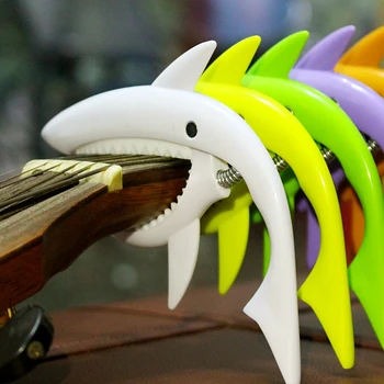SOACH new plastic personality shark capo няколко цветови варианта на Китара Части и аксесоари за ukulele
