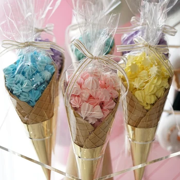 SWEETGO Изкуствен рог Сладолед от боб марлин, украшение, че симулира храна, модел десерт от глина, витрина, инструменти за снимки, плюсове