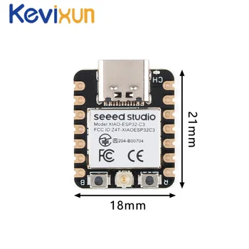 Seeeduino Seeed Studio XIAO ESP32-C3 WiFi Bluetooth-съвместима Мрежа 5,0 Модул Заплати развитие 4 MB Флаш памет 400 КБ SRAM За Arduino
