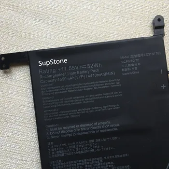 SupStone Нова Батерия за лаптоп C31N1703 За Asus ZenBook Flip UX561UA 2-В-1 BO056T Q525UA UX561UN Q505UA BO012T-BE BO018T BO021RB