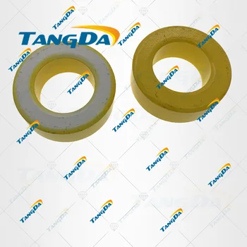 TANGDA T157 26 Железопътни Силови Ядра магнетит T157-26 40*24*14.5 мм, жълто-бял Феритни Toroidal Жило iron силово ядро с покритие T