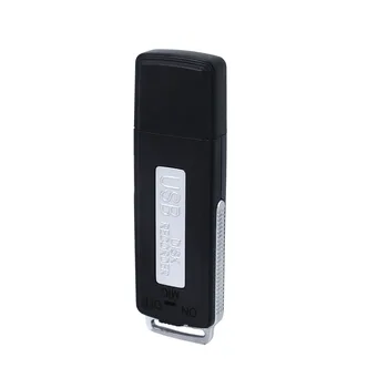 TISHRIC Лаптоп USB-устройство, Записващо 8 GB Диктофон Мини Цифров Запис на Глас U Disk Аудиомагнитофон С Микрофон, Акумулаторна батерия