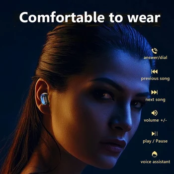 TWS Безжични Слушалки Hi-Fi Стерео 5,0 Bluetooth Слушалки в ушите Хендсфри Слушалки Слушалки, Зарядно устройство За всички смартфони