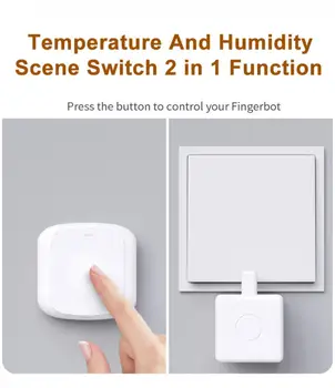 Tenky 2 в 1 Hristo Zigbee Wifi Сензор за температура и влажност Стаен Термометър, Влагомер на Smart App Control Алекса Google Home