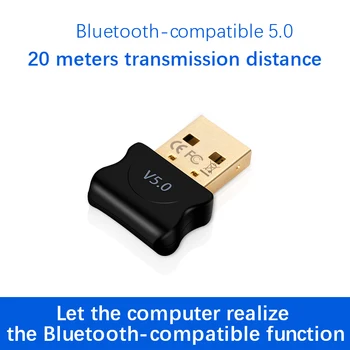 USB Bluetooth-съвместими 5.0 Адаптер Предавател, Приемник, Аудио Ключ Безжичен USB Адаптер за вашия Компютър PC, Лаптоп