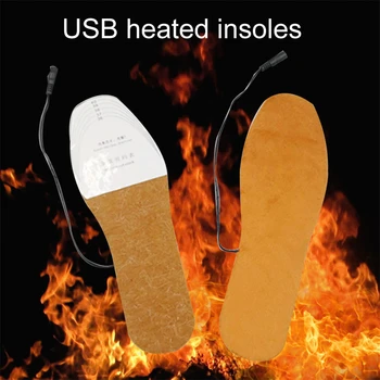 USB Електрически Стелки за Обувки с Подгряване за Мъже И Жени, Нагревател, Зима Топло за Краката, Спортни Аксесоари на Открито