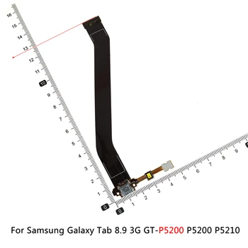 USB зарядно устройство ще захранване на Зарядно устройство Порт кабел за зареждане Гъвкав Кабел За Samsung Tab P5200 P5210 P5100 P7500 P7510 T530 T531 N8000 P600 P900 P7300 T800