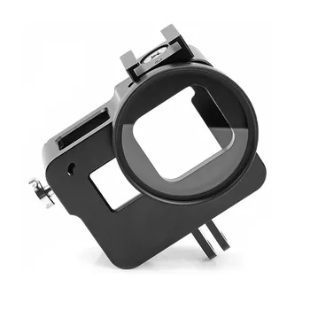UV-Огледало + Капак на Обектива + Алуминиева Рамка Клетка Защитен Калъф за носене Капак на Корпуса За Gopro Hero 5 6 7 Черни Аксесоари За Камери F3547