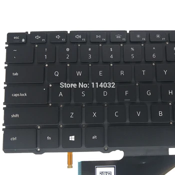 Us Клавиатура за Dell XPS 13 7390 2-в-1 на английски език черна с подсветка 04J7RW NSK-ET0BC PK132C91A00 4J7RW оригинал
