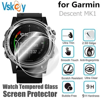 VSKEY 10ШТ Закалено Стъкло за Garmin Descent MK1 денонощно Протектор на Дисплея и Устойчив на Надраскване Защитно Фолио