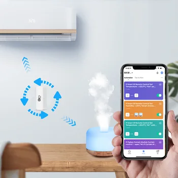 WIFI Zigbee Сензор за температура и влажност на въздуха, Контролер влагомер, така че За помещения, в Приложение на Hristo Smart Home, Мониторинг За Алекса Google Home